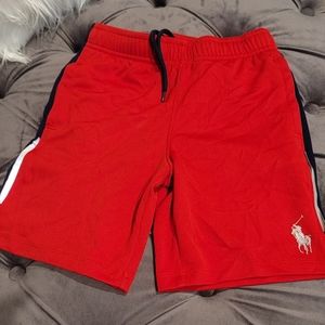 Boys Red Polo Sport Shorts